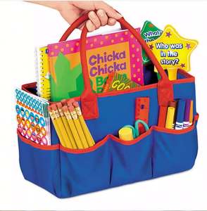 Oxford <b>File</b> Organizer Box Portable Tote Bag Desktop <b>File</b> <b>Folder</b> Document Storage Organizer with Pockets and Handles - Product Image 1