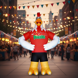 Logotipo personalizado Publicidad Inflables Restaurante Dibujos animados Gallos <span class=keywords><strong>Gigante</strong></span> Publicidad Inflables <span class=keywords><strong>Gallo</strong></span> - Product Image 1