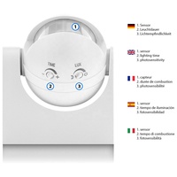 Capteur PIR 180 degrés extérieur IP44 sécurité détecteur de mouvement infrarouge détecteur de mouvement interrupteur