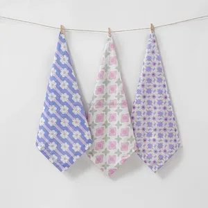 ผ้าเช็ดปากผ้าฝ้าย100% สำหรับทำความสะอาดห้องครัวผ้ากระสอบแป้งพิมพ์ลายได้ตามต้องการ - Product Image 6