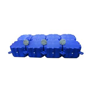 500*500*400MM HDPE quai flottant ponton plate-forme pont/cage de pêche modulaire <span class=keywords><strong>Marina</strong></span> PC GZZH Guangdong - Product Image 3