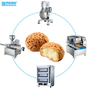 Machine d'extrusion semi-automatique pour boulangerie, extrudeuse de gâteaux surgelés, de pain feuilleté, de pâtisserie, de crème, de remplissage, 2000 extrusions/heure, certifiée <span class=keywords><strong>CE</strong></span> - Product Image 2