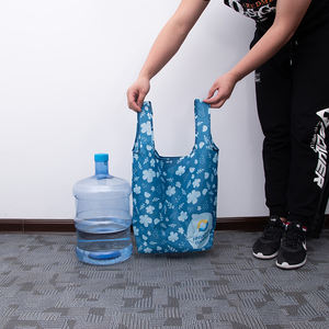 Fourre-tout flexible es poliéster saco de cursos de compras flexible et reutilisable... recyclage - Product Image 5