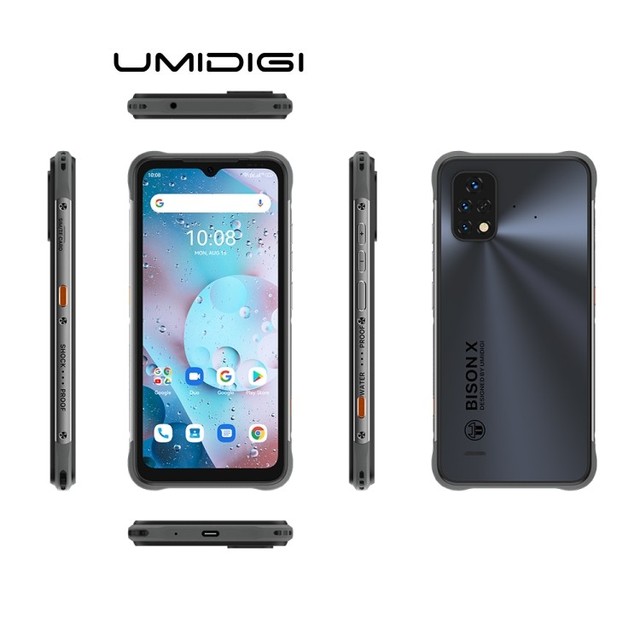 Wholesale Price UMIDIGI BISON X10S NFC Rugged Phone 4GB+64GB 6.53 Inch Android 11 6150mAh 4G Mobile Phone Smart Phone