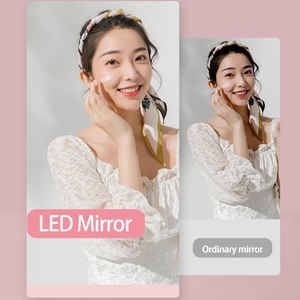 Miroir de maquillage LED en gros d'usine, mini miroir de poche avec lumière LED - Product Image 5