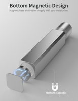 Support de carte graphique anti-affaissement upHere, support GPU réglable, support magnétique GPU 120 mm, support de carte vidéo, argent