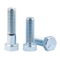 Vis hexagonales en acier au carbone zingué bleu et blanc M6 M8 M10 M12 M16 DIN933 DIN931
