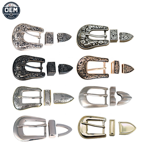 Servizio OEM Personalizzato Fibbia per Cintura Vintage da Cowboy con Logo Personalizzato in Metallo Set Fibbie a Spillo per Cinture - Product Image 1