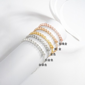 Square Cubic Zirconia Tennis <b>Bracelet</b> Adjustable Slide Chain Women Sparkling <b>Crystal</b> <b>Bracelet</b> Wedding Bridal Jewelry - Product Image 3