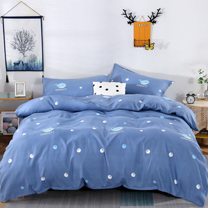Pure Cotton Duvet Cover Set 1.5M Cartoon Print Breathable Bedding Home Use - Product Image 4