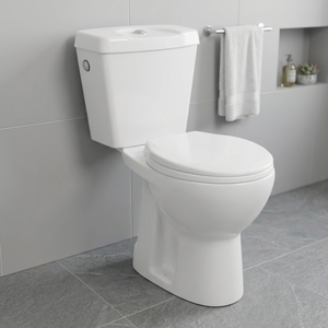 Inodoro de Dos Piezas con Sifón en P, Diseño Nuevo Vistaar, Montaje en el Suelo, Cerámica, para Baño - Product Image 4