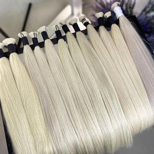 Cheveux vierges russes bruts de qualité supérieure, <span class=keywords><strong>en</strong></span> vrac, sans trame, 100% naturels, non traités, peuvent être teints jusqu'à la couleur blonde - Product Image 4