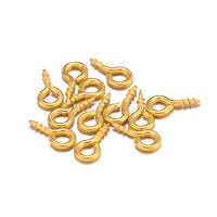 100-50 Pièces Petites Tiges à Œillets Crochets Vis Filetées en Acier Inoxydable Fermoirs pour Fabrication de Bijoux DIY