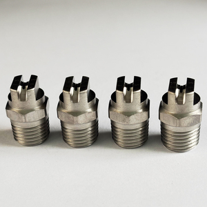 Ugello a spruzzo piatto in acciaio inossidabile Washjet <span class=keywords><strong>MEG</strong></span> 1/8 1/4 BSPT NPT, punta ad alta pressione per idropulitrice - Product Image 3