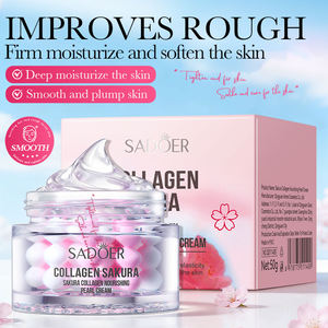 Crème pour le visage au collagène Sakura SADOER, marque privée, soin hydratant nourrissant en profondeur pour une peau éclatante - Product Image 1