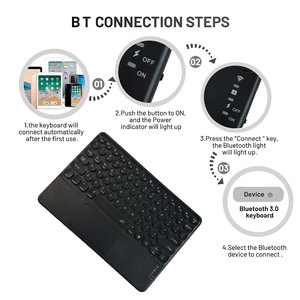 คีย์บอร์ดแบบสัมผัสบางเฉียบ 10 นิ้ว รุ่นใหม่ ขายดี หลายสี RGB สำหรับ iPad iPhone สมาร์ท<span class=keywords><strong>โฟน</strong></span> แท็บเล็ต พีซี สมาร์ททีวี - Product Image 6