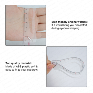 Outils réutilisables de mise en forme des <span class=keywords><strong>sourcils</strong></span> de Microblading Règle de cartographie des <span class=keywords><strong>sourcils</strong></span> en plastique DIY Guide des <span class=keywords><strong>sourcils</strong></span> Kits de pochoirs de mise en forme <span class=keywords><strong>avec</strong></span> forme des <span class=keywords><strong>sourcils</strong></span> - Product Image 5