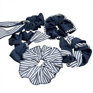 Nouvelle Collection : <span class=keywords><strong>Élastique</strong></span> à <span class=keywords><strong>Cheveux</strong></span> en Tissu Color-block Fait Main, Haute Élasticité, Simple, Élégant et Tendance, Cordon Personnalisé en Caoutchouc - Product Image 1