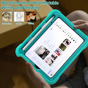 Couverture pour enfants mignon dinosaure <span class=keywords><strong>vert</strong></span> pour <span class=keywords><strong>iPad</strong></span> mini 6/7 filles 360 étui de Protection complet avec poignée et étui porte-stylo - Product Image 6