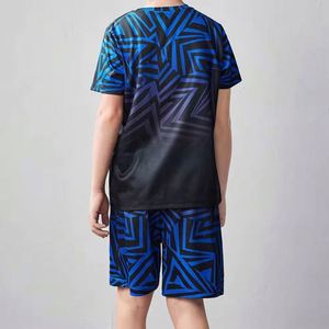 เสื้อฟุตบอลแบบซับลิเมชั่นสั่งทำพิเศษ พิมพ์ชื่อทีมและหมายเลข แขนสั้น แห้งเร็ว ผ้าตาข่ายทรงโอเวอร์ไซส์ - Product Image 2