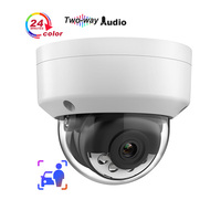 Sistema de Seguridad CCTV con Cámara IP de Red ColorVu de 4MP, Impermeable, Detección de Humanos y Vehículos, Audio Bidireccional, Ranura para Tarjeta SD