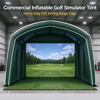 Tente gonflable personnalisée pour simulateur de golf en tissu Oxford, abri publicitaire, stand d'exposition pour événements, promotion extérieure
