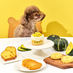 Pastel de Calabaza Dulce Coreano para Perros y Gatos con Crema de Tofu, Lámina Suave Congelada, Alta en Vitaminas, Annie.cong - Product Image 2