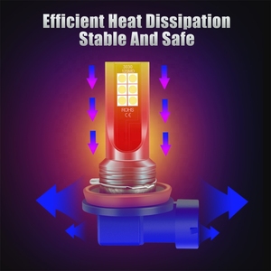 Đèn Công Suất Cao Bóng Đèn <span class=keywords><strong>Led</strong></span> H7 H11 <span class=keywords><strong>H8</strong></span> H16 HB3 9005 HB4 9006 Đèn Chạy Ban Ngày <span class=keywords><strong>Led</strong></span> <span class=keywords><strong>DRL</strong></span> Đèn Sương Mù Xe Hơi 12SMD 3030 DC 12V - Product Image 5