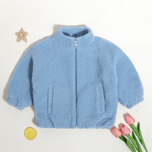 Prix bas quantité minimale de commande pas cher vêtements pour enfants chaud épais décontracté hauts avec fermeture éclair printemps manches longues vestes pour enfants - Product Image 3