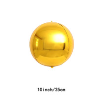 Ballon en feuille d'aluminium 4D Or, Argent, Or Rose, Rouge, 10 pouces, 15 pouces, 18 pouces, 22 pouces, 32 pouces, 50 pouces, 60 pouces