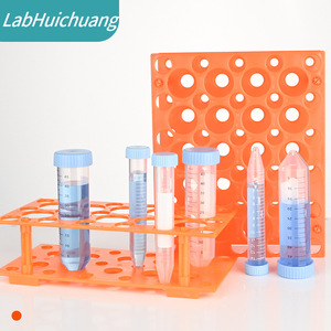 ชั้นวางหลอดทดลอง LabHuichuang แบบ 28/50 ช่อง วัสดุ PP สำหรับหลอดขนาด 10 มล. 15 มล. 50 มล. ดีไซน์สองขนาด - Product Image 4