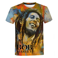 TRW134 Camisetas gráficas digitales impresas en 3D estilo Hip Hop para hombre 180GSM Camisetas de ropa personalizadas con todas las impresiones