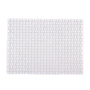 กระดาษขาวเงาแบบ DIY กำหนดขนาดเองได้แผ่นจิ๊กซอว์พิมพ์ซับลิเมชันด้วยความร้อนเคลือบ501เปล่า ~ 1000ชิ้นสำหรับของเล่นเพื่อการศึกษา - Product Image 1