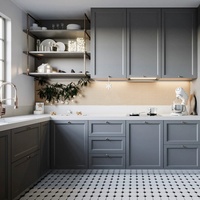 Meubles de cuisine haut de gamme en bois massif, design moderne sur mesure, armoires modulaires, ensemble complet de meubles de cuisine en bois de luxe