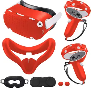 액세서리 VR 실리콘 마스크 하우징 커버 터치 그립 커버 보호 렌즈 커버 눈 코브 Oculus quest2