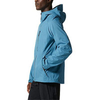 Mode hommes vêtements 100% Nylon imperméable pleine fermeture éclair pull coupe-vent à capuche veste avec poche poitrine