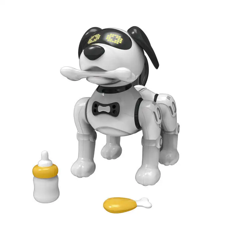 Tiktok Hot Selling JJRC R19 Intelligent Sensing Interactive Puppy RC Robot Voice Command Robotic Handstand Dancing Dog Robot