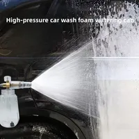 Pistolet à lance en mousse de neige transparente de lavage de voiture à haute pression réglable professionnel avec connexion rapide pour nettoyeur haute pression