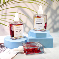 Huile Multi-Usages 100% Pure Biologique Naturelle à Pétales pour Ongles, Corps et Cheveux avec Pétales, Huile Essentielle de Rose pour la Peau Marque Privée