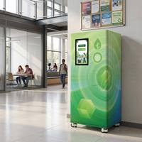 Máquina Expendedora Inversa Básica Tipo Drop-In, Quiosco de Reciclaje Multitemplo de un Solo Toque para Comunidades y Parques Industriales