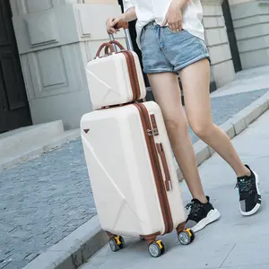 Ins elegante valigia in due pezzi accetta il logo personalizzato bagaglio di registrazione popolare europeo e americano