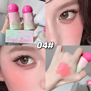 Gege Bear Blush Liquido - Sweet Girl Vibe, Blush in Crema a Lunga Durata e Impermeabile per <span class=keywords><strong>Guance</strong></span> e Labbra, Tinta Rosa Naturale per il <span class=keywords><strong>Viso</strong></span> - Product Image 4