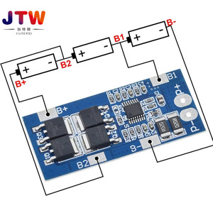 Carte de protection de batterie Li-ion JTW 3S 10A avec limitation de surintensité 20A pour batterie lithium 18650 12V - Product Image 3