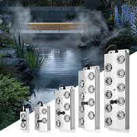 Pompe à eau en acier inoxydable pour humidificateur, cylindre de bassin, fontaine paysagère, atomiseur pour décoration de jardin