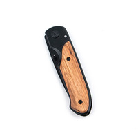 EDC — mini couteau tactique pliant de poche DA44, lame 440C, manche en acier et manche en bois, pour le Camping, la chasse, le plein air, outils de survie, EDC
