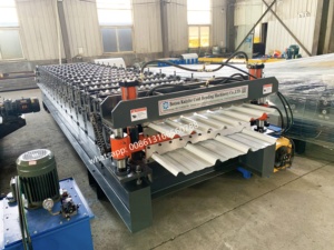 Machine de formation de rouleau de Calamine de feuille de toiture <span class=keywords><strong>R101</strong></span> et Tr4 à Double couche à vendre - Product Image 3