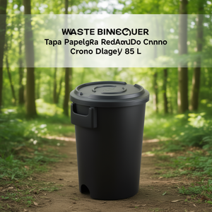 Cestino Rotondo Crono Nero 85 L - Product Image 3