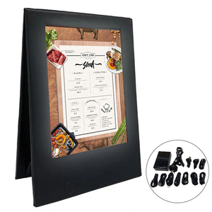Chiếu Sáng LED <span class=keywords><strong>Menu</strong></span> 2 Xem Bảng Lều Da Nhà Hàng <span class=keywords><strong>Menu</strong></span> Bao Gồm Chủ <span class=keywords><strong>Menu</strong></span> LED Hiển Thị - Product Image 1