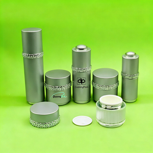 Ensemble de cosmétiques personnalisés en argent pour soins de la peau Conteneur d'emballage 30g 50g 30ml 50ml - Product Image 4