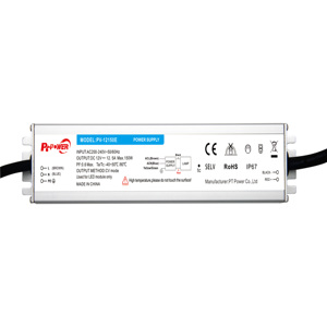 ไดรเวอร์ไฟ LED แบบกันน้ำ IP67 กำลังไฟ 150W แรงดันคงที่ รองรับมาตรฐาน CB/CE/SAA/RoHS  220-240V AC-DC 12V 24V สำหรับกล่องไฟ LED - Product Image 4